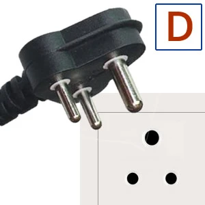 Soquete e plugue elétricos D
